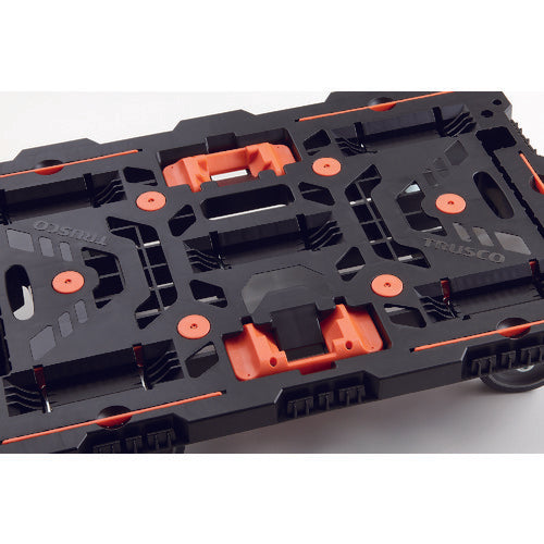 TRUSCO Articulated Plastic Platform Truck Beetle 700X450 Swivel 3 Wheels with Brazed Stopper BT700J3-E100T 1 Unit