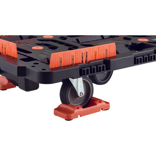 TRUSCO Articulated Plastic Platform Truck Beetle 700X450 Swivel 3 Wheels with Brazed Stopper BT700J3-E100T 1 Unit