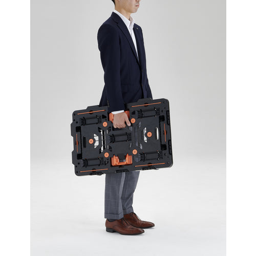 TRUSCO Bulk Purchase Interlocking Plastic Platform Truck Beetle 700X450 Swivel 5 Wheels Set of 4 BT700J5-E100-M4 1 S