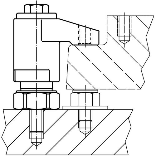 ＨＡＬＤＥＲ　スイング・クランプ　可動式　23310.0083　1 個