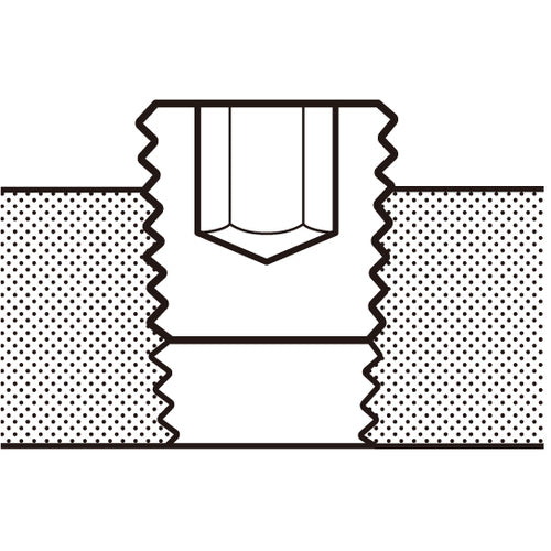 ＴＲＵＳＣＯ　テーパー浮きプラグ　ＳＰ３（スチール）　黒染め　ＰＴ１／２　６個入　Y1083-0112　1 PK