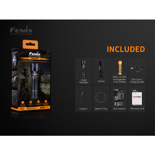 FENIX 충전식 LED 라이트 TK26R TK26R 1개
