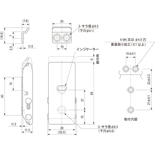 도치기야 파틴정(인디케이터 첨부) TL-386 1개