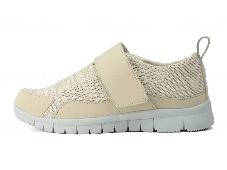 マリアンヌｽﾄﾚｯﾁﾆｯﾄｼｭｰｽﾞ　W750 ﾍﾞｰｼﾞｭ LL