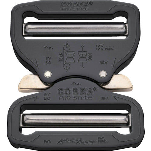 ALPIN COBRA Pro Style Buckle 50mm XL Trigger Black VV FY50KVV-XL 1 pc