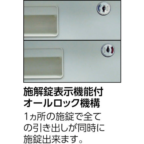 ＴＲＵＳＣＯ　システムデスク　ワゴン　３段　TWGN-3　1 台