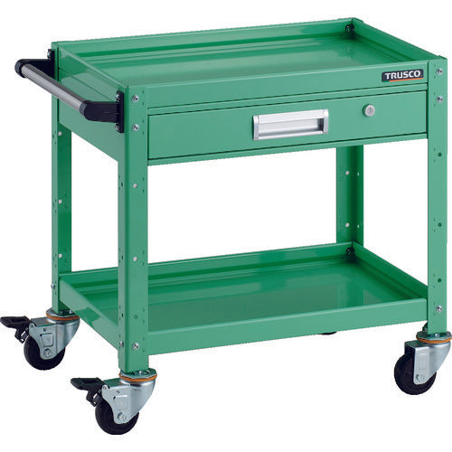 TRUSCO Tool Wagon Birdy Wagon 600X400 with Drawer Young Green BDW-662V-YG 1 Unit