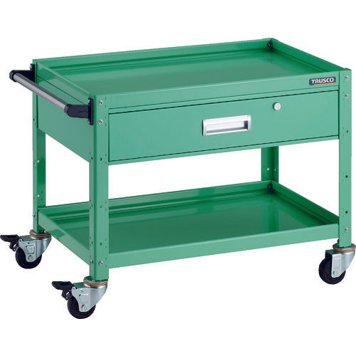 TRUSCCO 툴 왜건 버디 왜건 750X500XH600 심형 1단 인출부 영 그린 BDW-672Y-YG 1대
