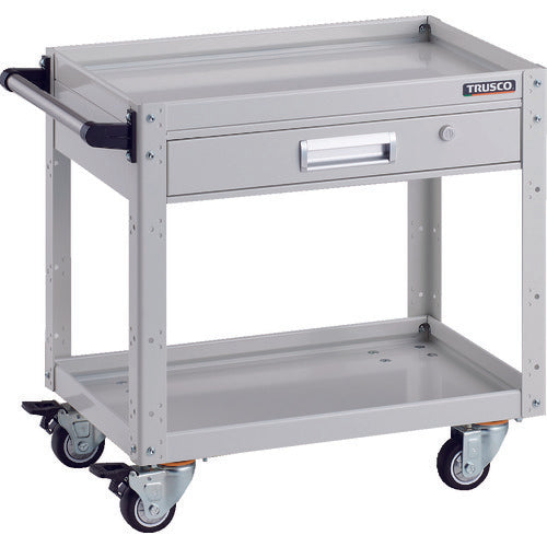 TRUSCO Tool Wagon Eagle Wagon 600 x 400 x H600 with drawer, 4 urethane wheels, white EGW-662VUJ-W 1 unit