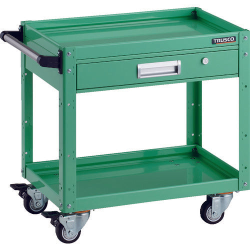 TRUSCCO 툴 왜건 이글 왜건 600×400×H600 인출부 우레탄 4륜 자재 영 그린 EGW-662VUJ-YG 1대