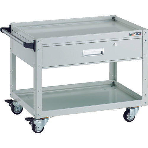 TRUSCCO 툴 왜건 이글 왜건 750×500×H600 인출부 우레탄 4륜 자재 화이트 EGW-672VUJ-W 1대