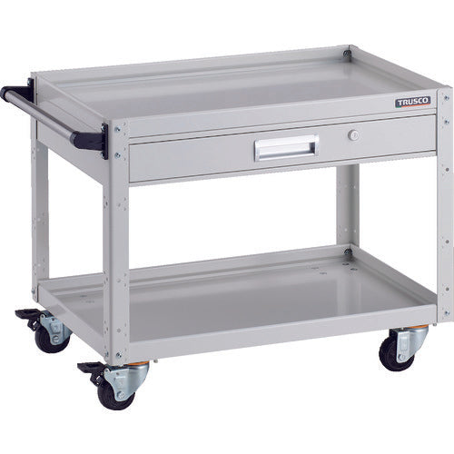 TRUSCO Tool Wagon Eagle Wagon 750X500 with Drawer 4 Wheels Swivel White EGW-672VJ-W 1 Unit