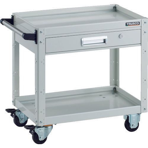 TRUSCO Tool Wagon Eagle Wagon 600X400XH600 with Drawer White EGW-662V-W 1 Unit
