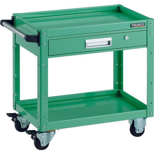 TRUSCO Tool Wagon Eagle Wagon 600X400XH600 with Drawer Young Green EGW-662V-YG 1 Unit