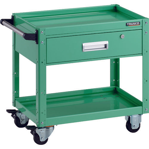TRUSCO Tool Wagon Eagle Wagon 600 x 400 x H600 with 1 deep drawer Young Green EGW-662Y-YG 1 unit