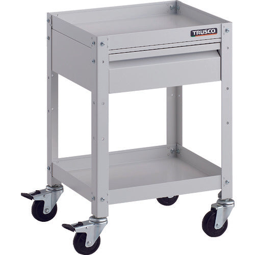 TRUSCO 툴 왜건 래빗 왜건 400X350 인출 1단 부착 고무 바퀴 화이트 RBW-642V W 1대