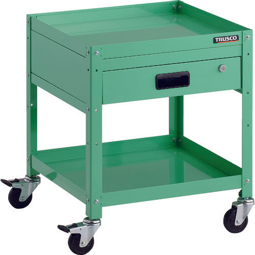 TRUSCCO 툴 왜건 래빗 왜건 500X500 인출 1단 부착 고무 바퀴 영 그린 RBW-652V YG 1대