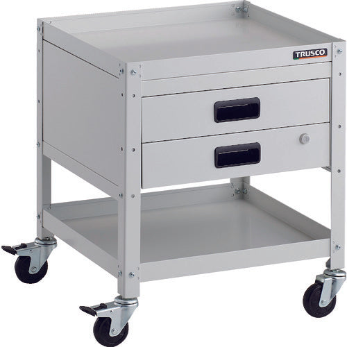 TRUSCCO 툴 왜건 래빗 왜건 500X500 인출 2단 부착 고무 바퀴 화이트 RBW-652X W 1대