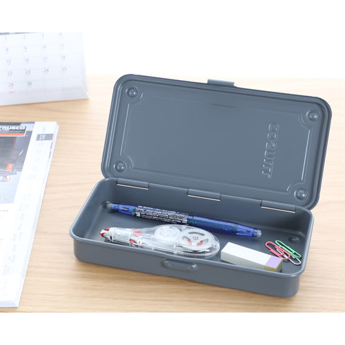 TRUSCO Trunk-type Tool Box 203X109X35 Arsenal Gray T-19DG 1 pc