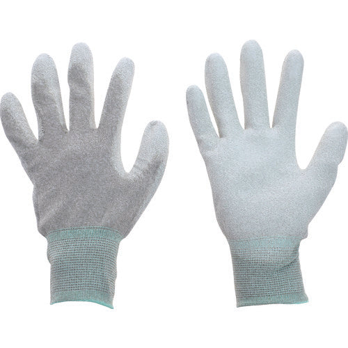 TRUSCO Copper Fiber ESD Gloves Palm Coated Type M Size ESD-GPCM 1 Pair
