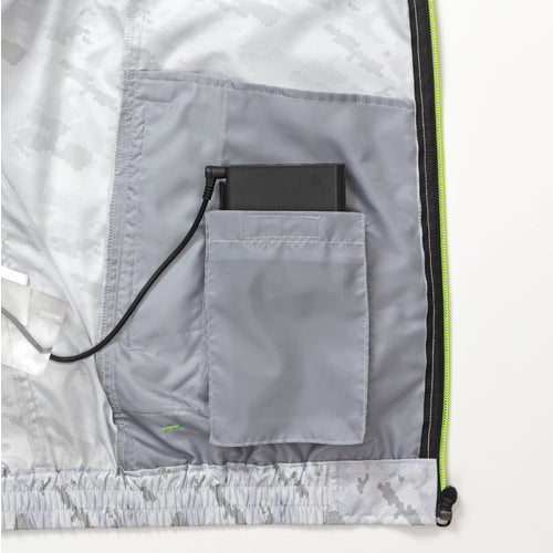 공조복 폴리에스테르제 캐주얼 공조 베스트 웨어만 네이비×네이비 카모 4 L KU92020-C03-S6 1 착용