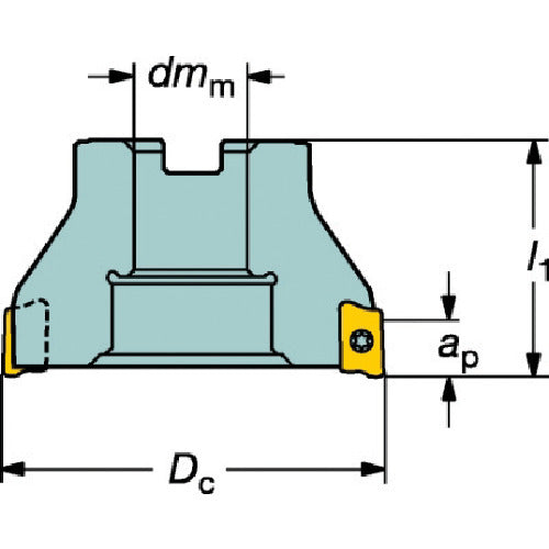 Sandvik CoroMill 390 cutter (450) RA390-080J25.4-17L 1 piece