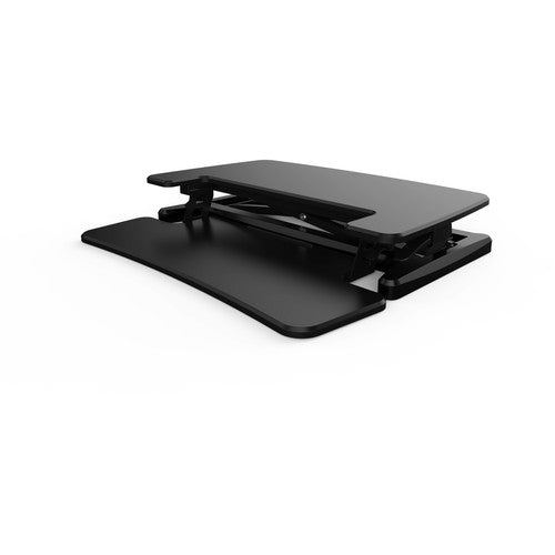 TRUSCO Gas Pressure Tabletop PC Desk Alcove Black 720 x 415 with Keyboard Stand TMT107S-BK 1 Unit