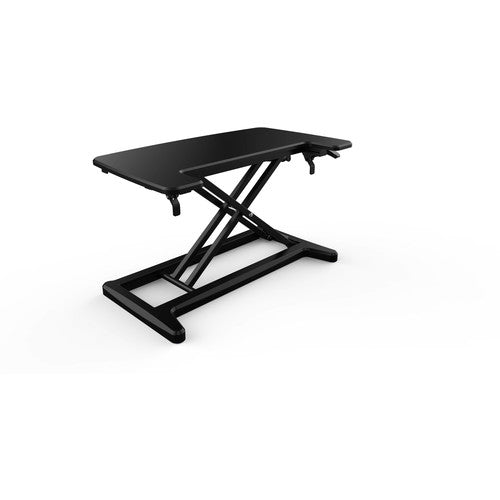 TRUSCO Gas Pressure Tabletop PC Desk Alcove Black 720 x 415 with Keyboard Stand TMT107S-BK 1 Unit