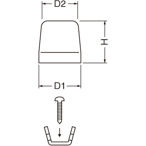 ＴＲＵＳＣＯ　スクエア戸当たり　２０Ｘ２０　アイボリ−　DS2020-I　1 個