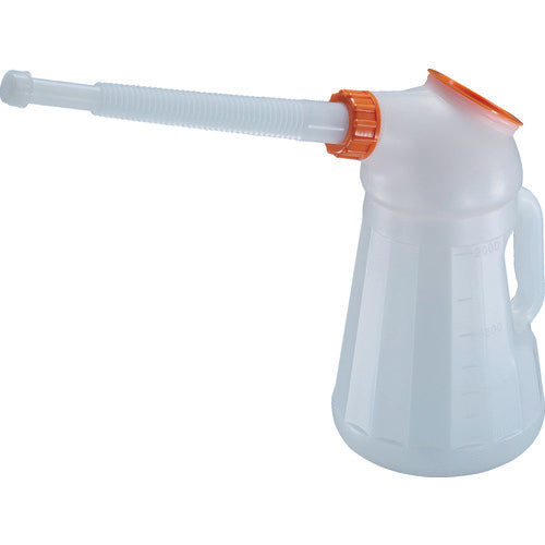 TRUSCO Oil Jug Pinocchio 2L with nozzle, lid and mesh PN-2 1 pc