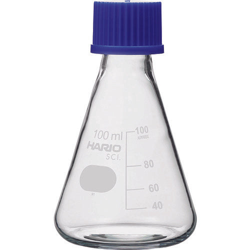 HARIO Heat-resistant screw-top Erlenmeyer flask 100ml NSF-100-SCI 1 piece
