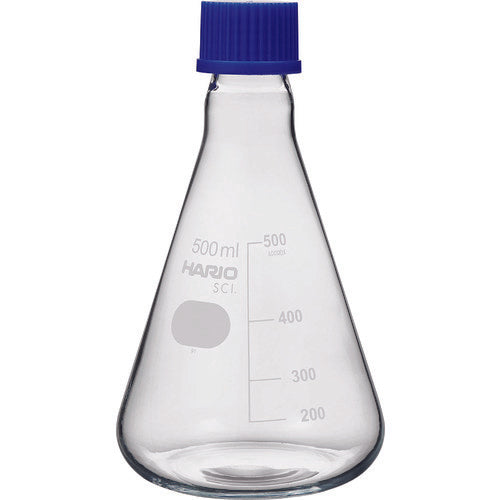 HARIO Heat-resistant screw-top Erlenmeyer flask 500ml NSF-500-SCI 1 piece