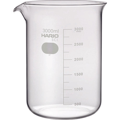 HARIO Beaker with Approximate Graduations 3000ml B-3L-SCI 1 pc
