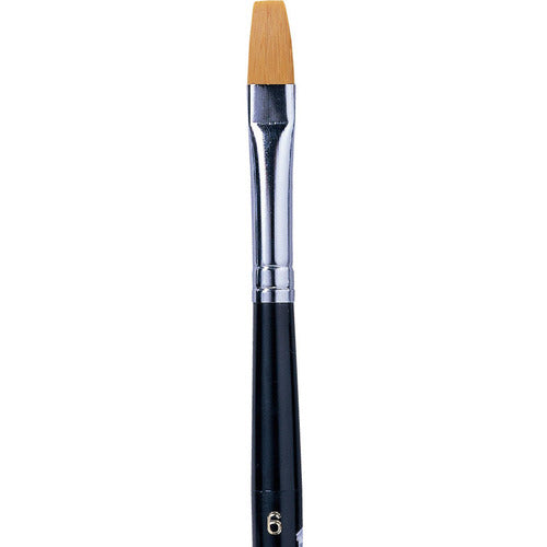 Akashiya Art Sable Flat Brush No. 6 GAF#6S 1 pc