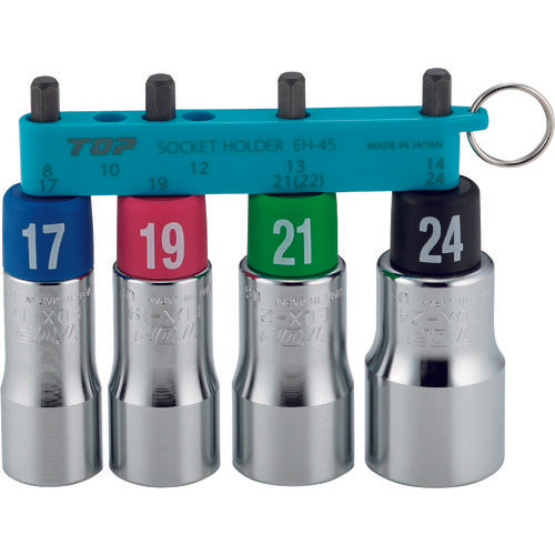 TOP 전동 드릴용 알파 소켓 세트 EDX-1724HS 1 S