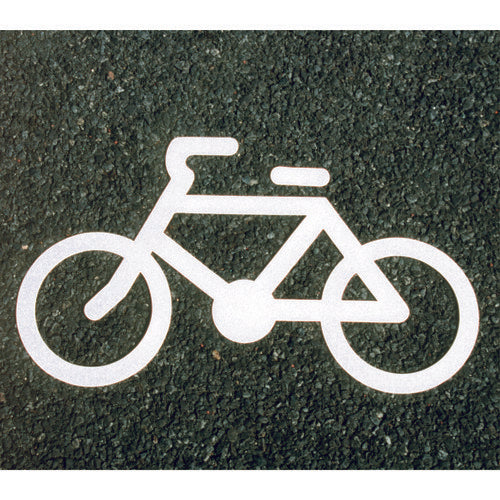 Atom Paint Floor Sign Bicycle Mark (Width 62cm x Height 35cm) 00001-03692 1 sheet