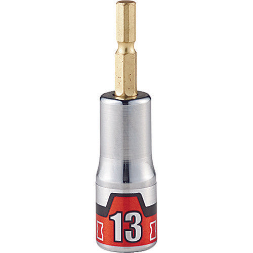 KTC 임팩트 드라이버용 쇼트 소켓 비트 난공 불락 13mm BZP63S-13 1개