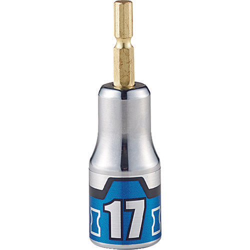 KTC 임팩트 드라이버용 쇼트 소켓 비트 난공 불락 17mm BZP63S-17 1개