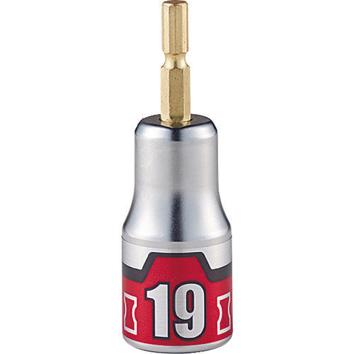 KTC 임팩트 드라이버용 쇼트 소켓 비트 난공 불락 19mm BZP63S-19 1개