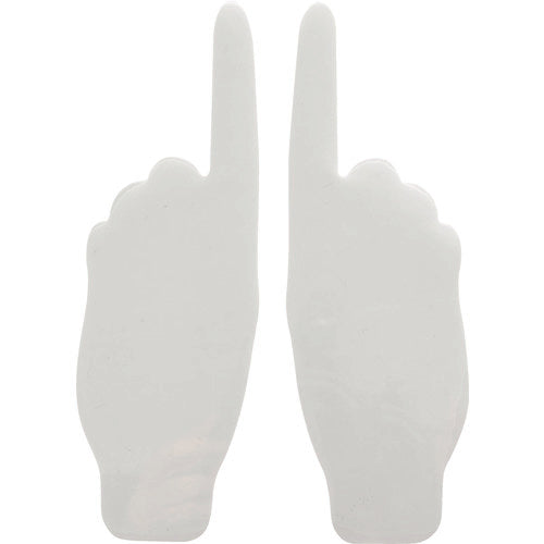 ＴＲＵＳＣＯ　耐久フロアサイン手型　白　２枚（１シート）　DFSH-W　1 袋