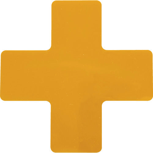 ＴＲＵＳＣＯ　耐久フロアサインズＸ型　Ｍサイズ　黄１枚（１シート）　DFSX-Y　1 袋