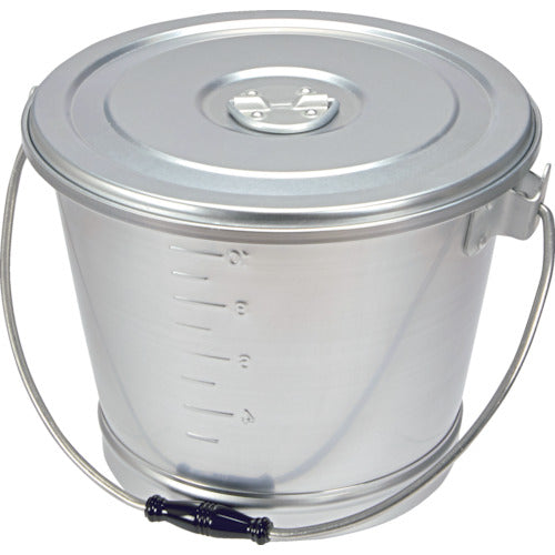 ＴＲＵＳＣＯ　アルミ丸型一重食缶　２９５ΦＸ２３８　１２Ｌ　ARCA-12　1 個