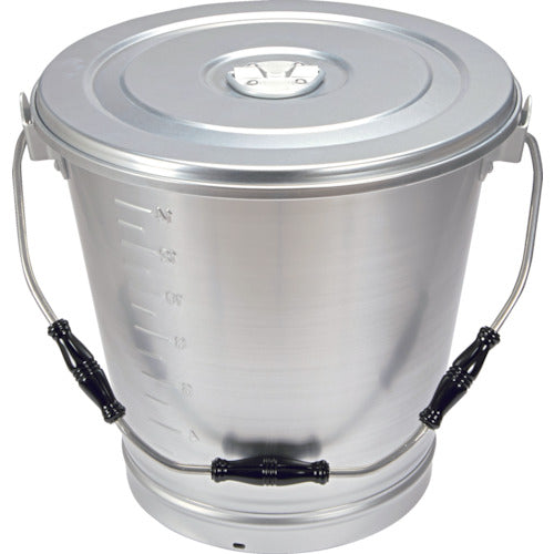 ＴＲＵＳＣＯ　アルミ丸型一重食缶　３１７ΦＸ３１３　１６Ｌ　ARCA-16　1 個