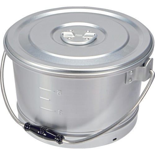 ＴＲＵＳＣＯ　アルミ丸型一重食缶　２６０ΦＸ１７０　６Ｌ　ARCA-6　1 個