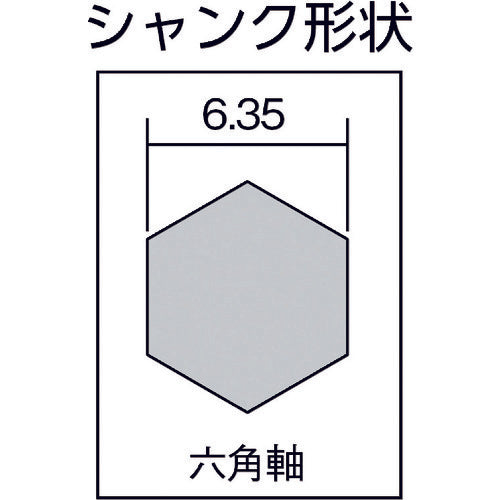 ライト　六角軸タップ下穴用ドリル　LST-T410　1 本