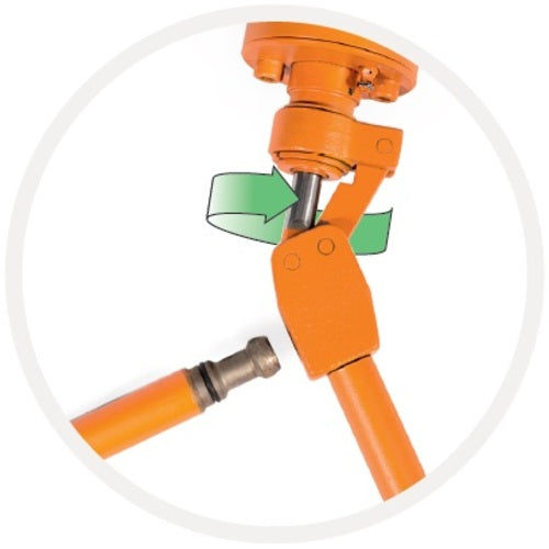 Simson compact jack, stroke 50mm, maximum capacity 10t, hollow piston, 1050H, 1 unit