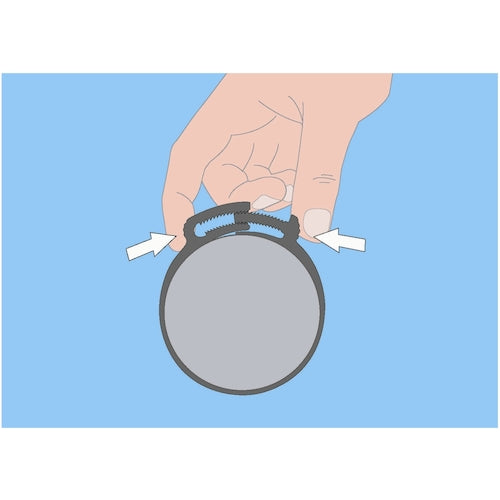 HCL Snap Hose Clip HerbieClip 24.5-27.6 HC-L-PA66-BK 1 bag