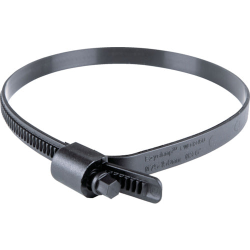 HCL Plastic Hose Band Ezyclamp Clamping Diameter 25.0-150.0mm Diagonal 8.0mm Nylon 12 PWD-13-150-SC-PA12-BK 1 bag