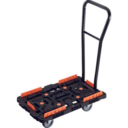 TRUSCCO 연결식 수지제 평대차 비틀 700X450 자재 5륜 탈착식 핸들 부착 코볼레 고정 세트 부착 BT700KJ5H-E100 1대