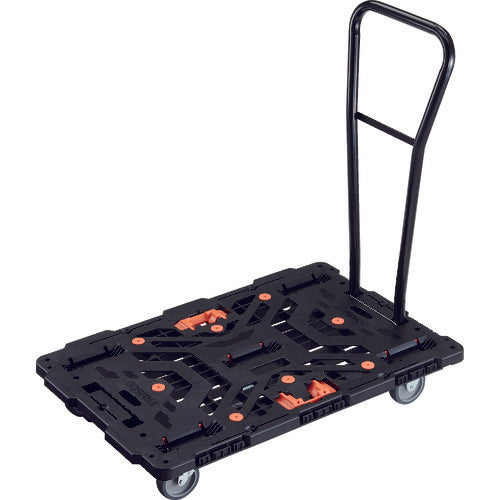 TRUSCCO 연결식 수지제 평대차 비틀 900X600 자재 3륜 탈착식 핸들 부착